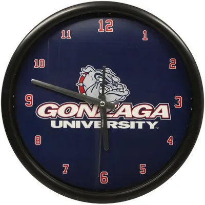 Gonzaga Bulldogs Black Rim Basic Clock