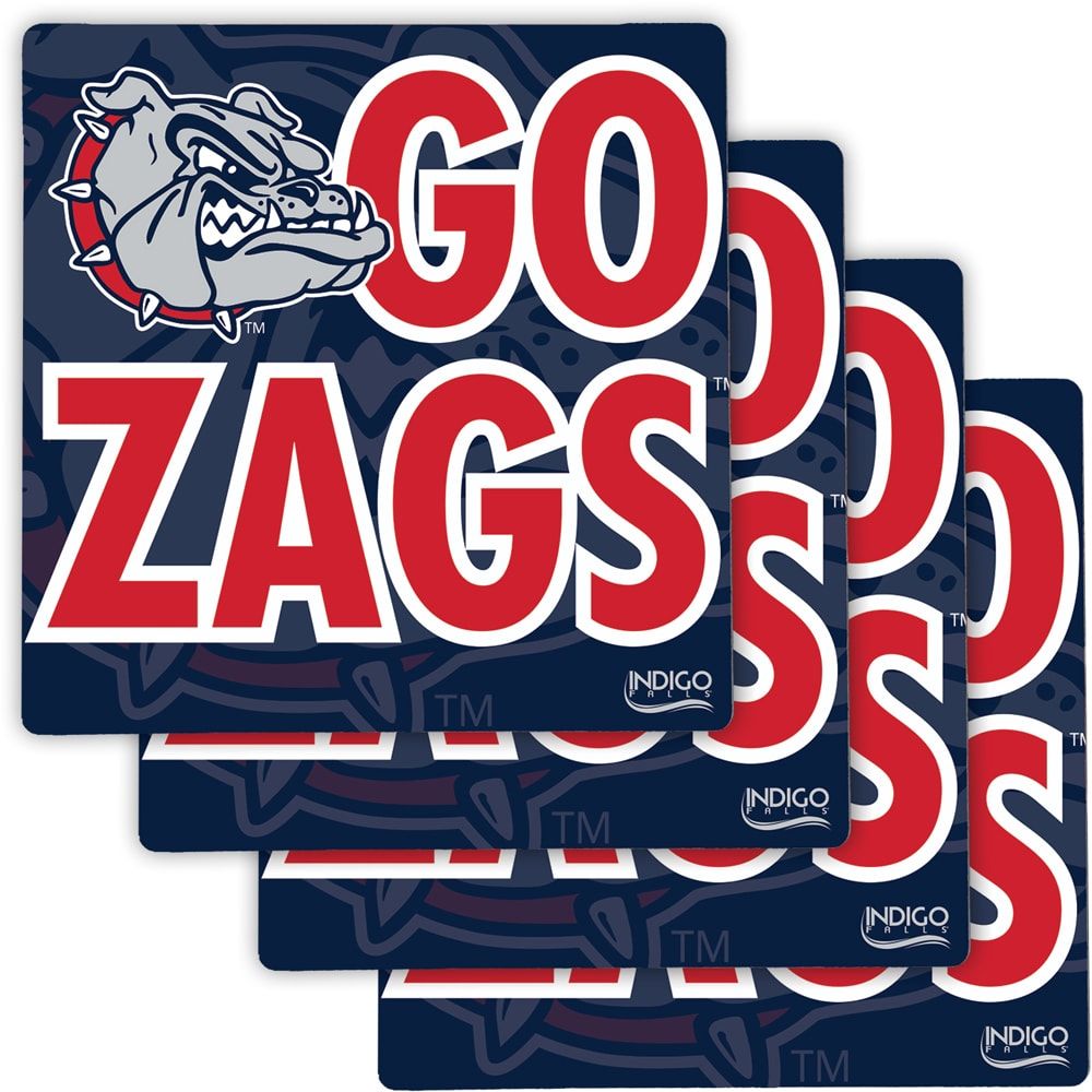 Gonzaga Bulldogs Four-Pack Specialty Coaster Set