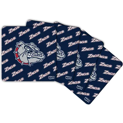 Ensemble de quatre sous-verres à répétition carrée Gonzaga Bulldogs