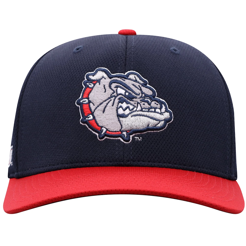 Men's Top of the World  True Navy Gonzaga Bulldogs Reflex Fitted Hat