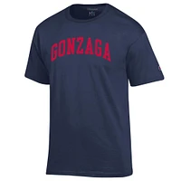 Men's Champion  Navy Gonzaga Bulldogs Basic Arch T-Shirt