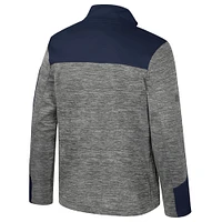 Veste zippée intégrale pour homme Colosseum Gris/Bleu marine Gonzaga Bulldogs Guard