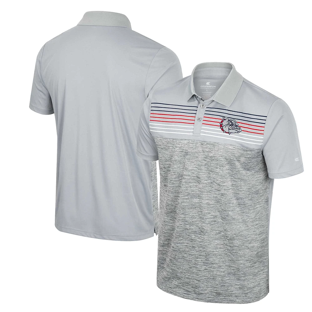 Polo Cybernetic Bulldogs Gonzaga Colosseum gris pour homme