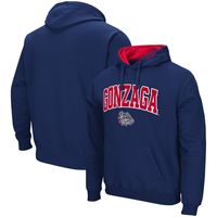 Men's Colosseum Navy Gonzaga Bulldogs Arch and Logo Pullover Hoodie