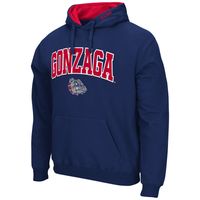 Men's Colosseum Navy Gonzaga Bulldogs Arch and Logo Pullover Hoodie