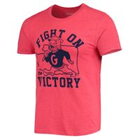 Men's Homefield Heathered Red Gonzaga Bulldogs Fight on to Victory T-Shirt