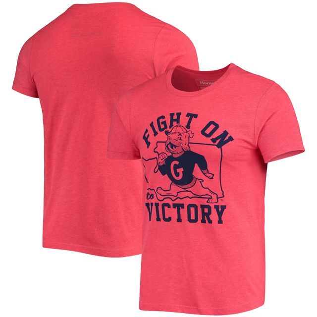 T-shirt pour homme Homefield rouge chiné Gonzaga Bulldogs Fight on to Victory