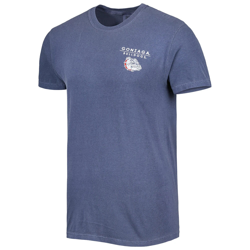 Men's Navy Gonzaga Bulldogs Landscape Shield T-Shirt