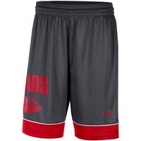 Men's Nike Charcoal/Red Gonzaga Bulldogs Performance Fast Break Shorts