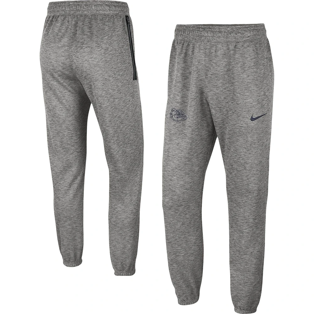 Pantalon Performance Nike Gonzaga Bulldogs Team Logo Spotlight Gris chiné pour Homme