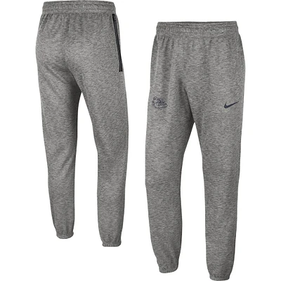 Pantalon Performance Nike Gonzaga Bulldogs Team Logo Spotlight Gris chiné pour Homme