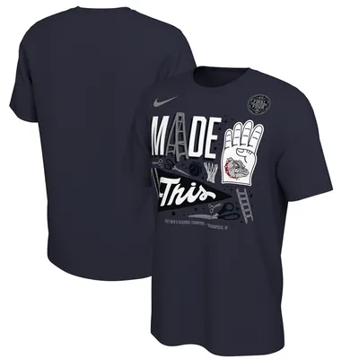 Gonzaga Bulldogs Nike 2021 NCAA Men's Basketball Tournament March Madness Final Four Bound Locker Room T-Shirt - Navy