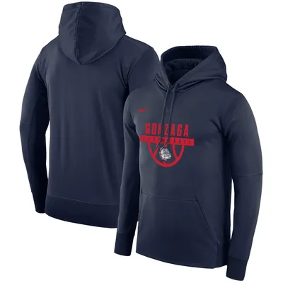 Men's Nike Navy Gonzaga Bulldogs Basketball Drop Circuit Pullover Hoodie