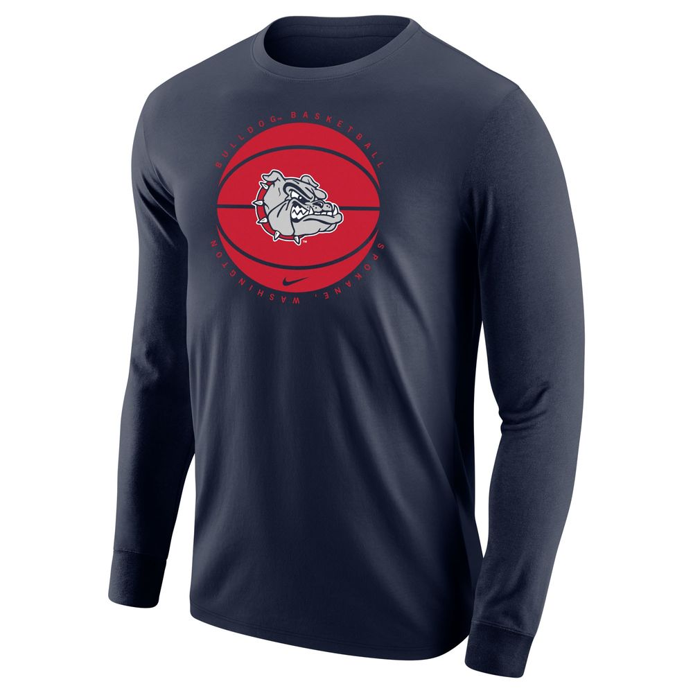 Men's Nike Navy Gonzaga Bulldogs Basketball Long Sleeve T-Shirt