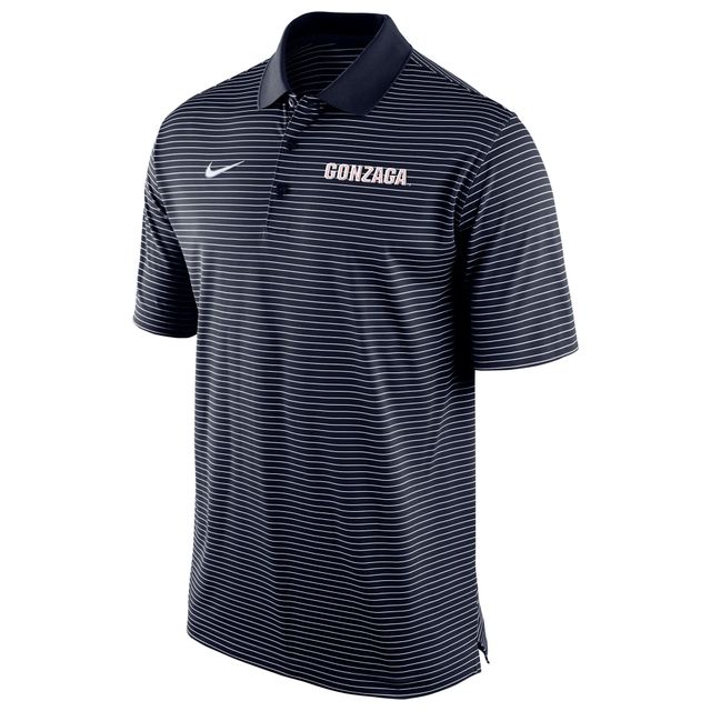 Polo pour homme Nike Gonzaga Bulldogs Stadium Stripe Performance Team - Bleu marine