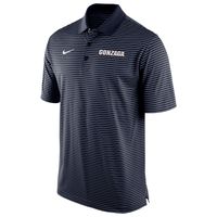 Men's Nike Navy Gonzaga Bulldogs Stadium Stripe Performance Team Polo