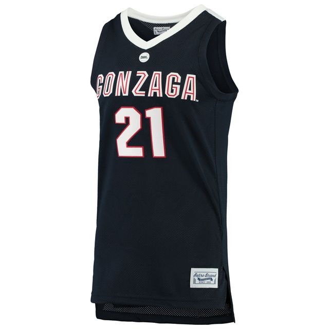 Maillot de basket-ball pour hommes Original Retro Brand Rui Hachimura Navy Gonzaga Bulldogs Alumni