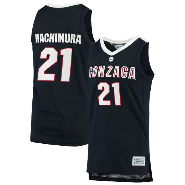 Maillot de basket-ball pour hommes Original Retro Brand Rui Hachimura Navy Gonzaga Bulldogs Alumni