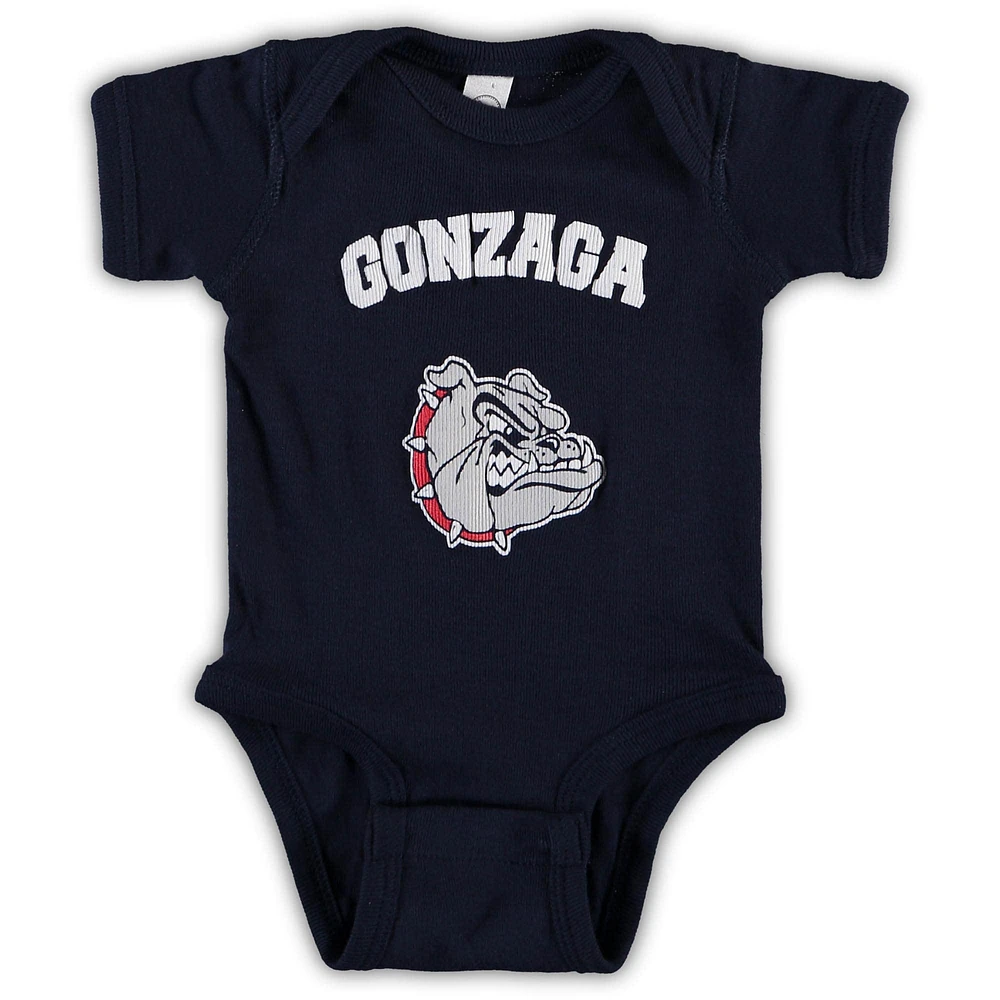Newborn & Infant Navy Gonzaga Bulldogs Arch Logo Bodysuit