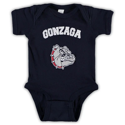 Newborn & Infant Navy Gonzaga Bulldogs Arch Logo Bodysuit