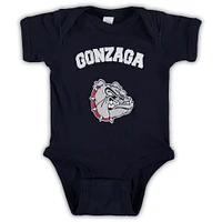 Newborn & Infant Navy Gonzaga Bulldogs Arch Logo Bodysuit