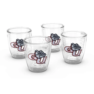 Tervis Gonzaga Bulldogs, paquet de 4, 12 oz. Ensemble de gobelets emblème