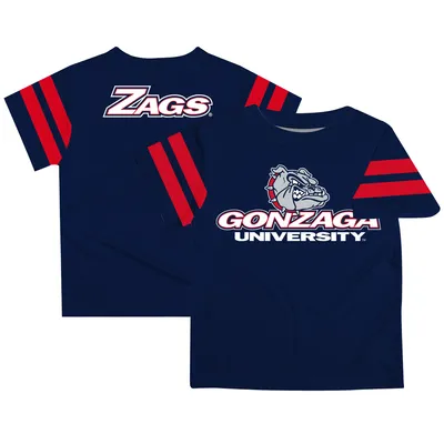 Gonzaga Bulldogs Toddler Team Logo Stripes T-Shirt - Navy