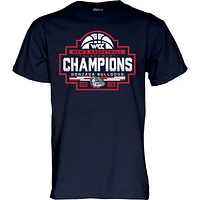 Unisex Blue 84 Navy Gonzaga Bulldogs 2025 WCC Men's Basketball Conference Tournament Champions T-Shirt