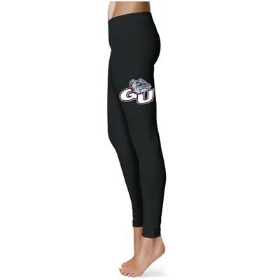 Gonzaga Bulldogs Women's Thigh Logo Yoga Leggings - Black