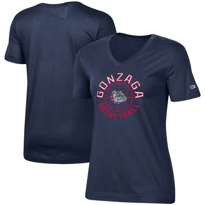 Gonzaga Bulldogs Champion Women's Basketball V-Neck T-Shirt - Navy