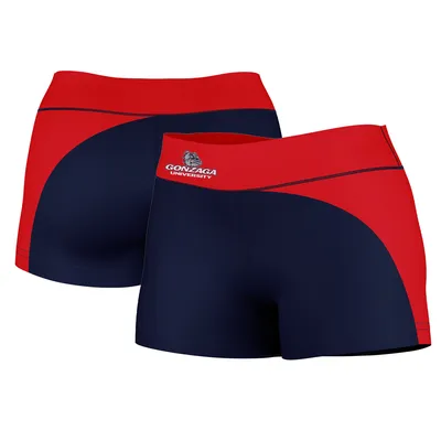 Gonzaga Bulldogs Women's Curve Side Shorties - Navy/Red