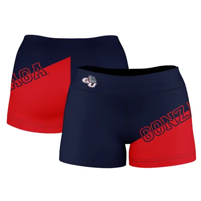 Gonzaga Bulldogs Women's Plus Color Block Shorts - Navy
