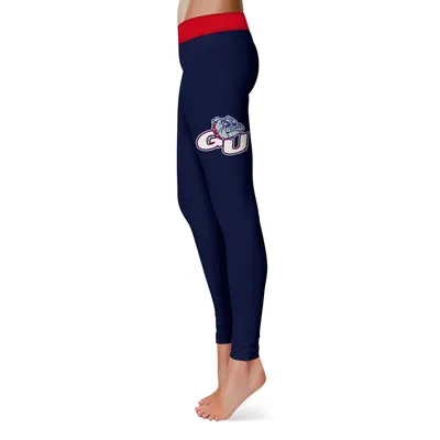 Gonzaga Bulldogs Women's Plus Solid Yoga Leggings - Navy
