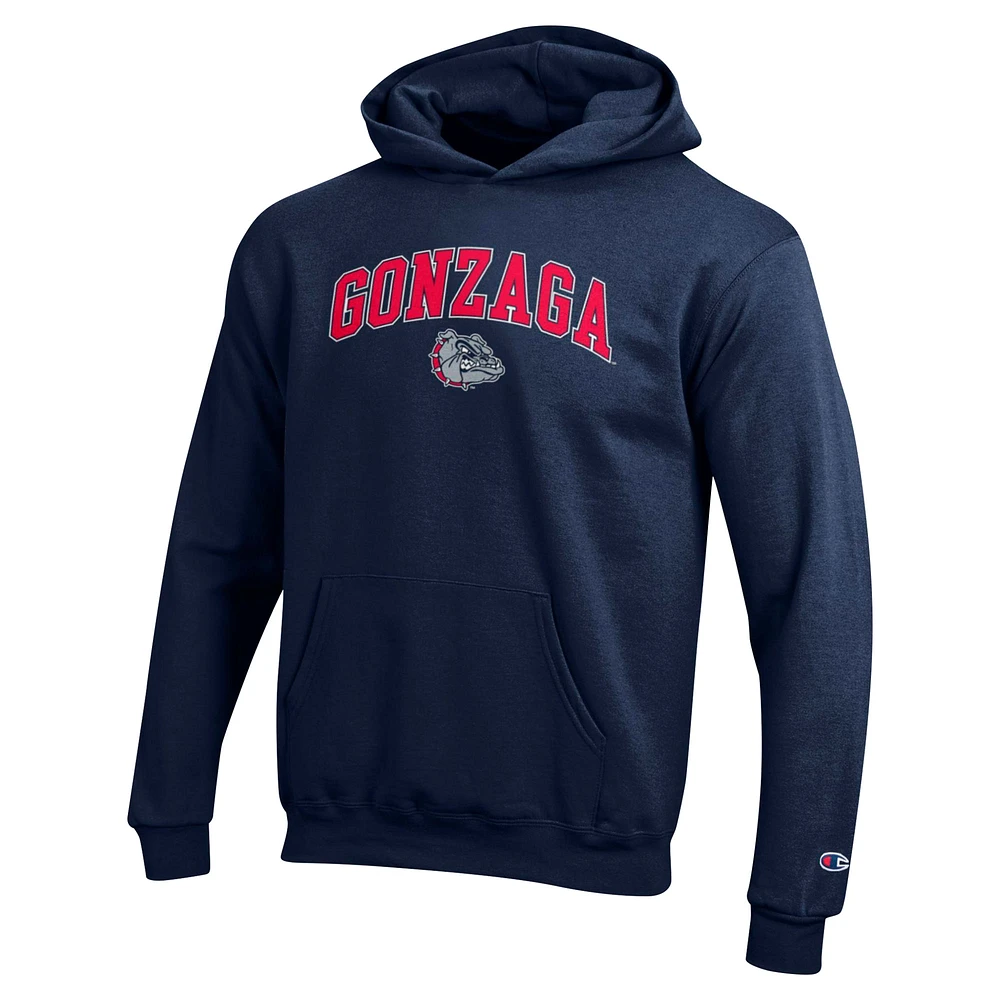 Youth Champion Navy Gonzaga Bulldogs Campus Pullover Hoodie