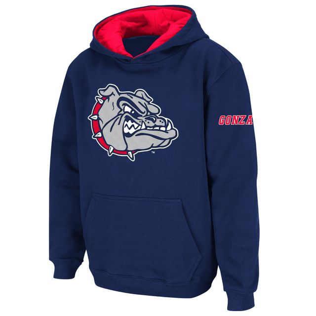 Sweat à capuche gros logo Gonzaga Bulldogs bleu marine Stadium Athletic pour jeunes