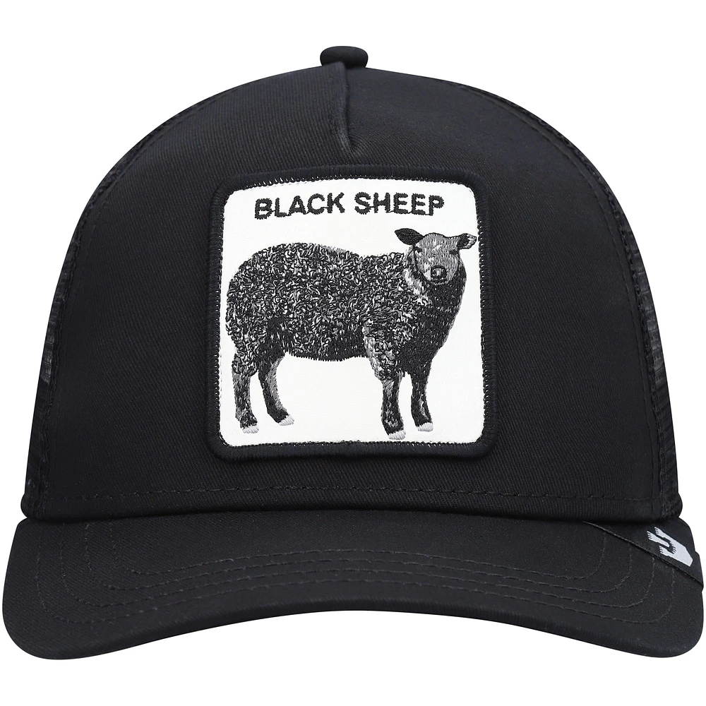 Men's Black Goorin Bros Black Sheep Trucker Snapback Hat