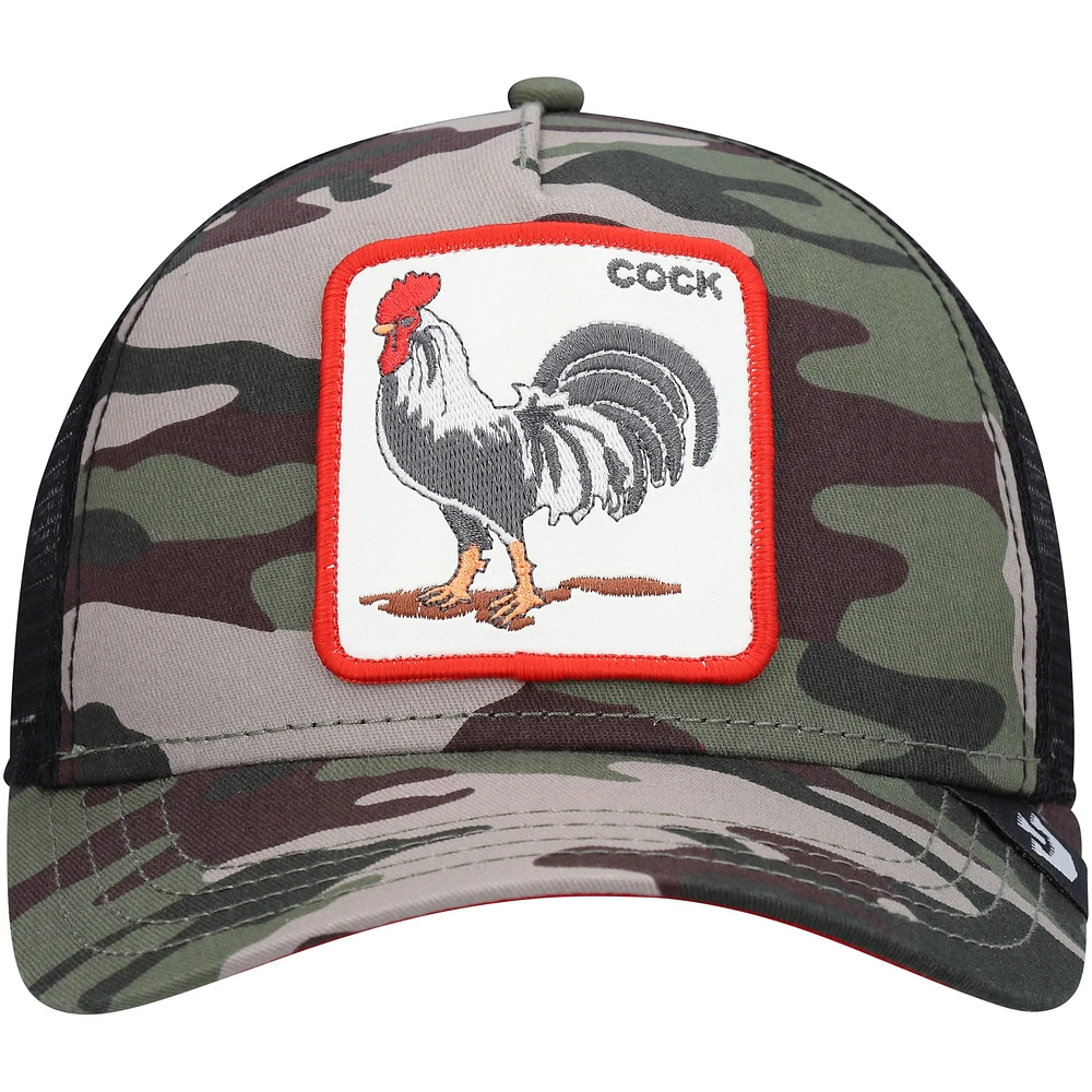 Casquette réglable Camo The Rooster Trucker pour homme