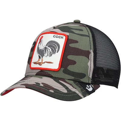 Casquette réglable Camo The Rooster Trucker pour homme