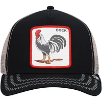 Casquette Snapback Goorin Bros/Natural Black The Rooster Trucker pour hommes