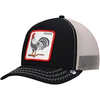 Casquette Snapback Goorin Bros/Natural Black The Rooster Trucker pour hommes