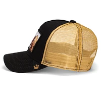 Casquette de camionneur ajustable Goorin Bros noire/beige pour homme