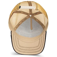 Casquette de camionneur ajustable Goorin Bros noire/beige pour homme