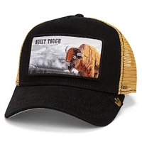 Casquette de camionneur ajustable Goorin Bros noire/beige pour homme