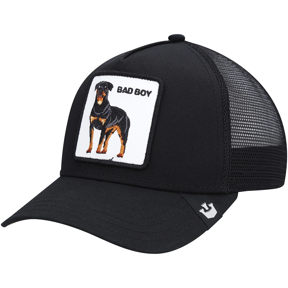 Casquette Snapback noire Baddest Boy Trucker Goorin Bros pour hommes