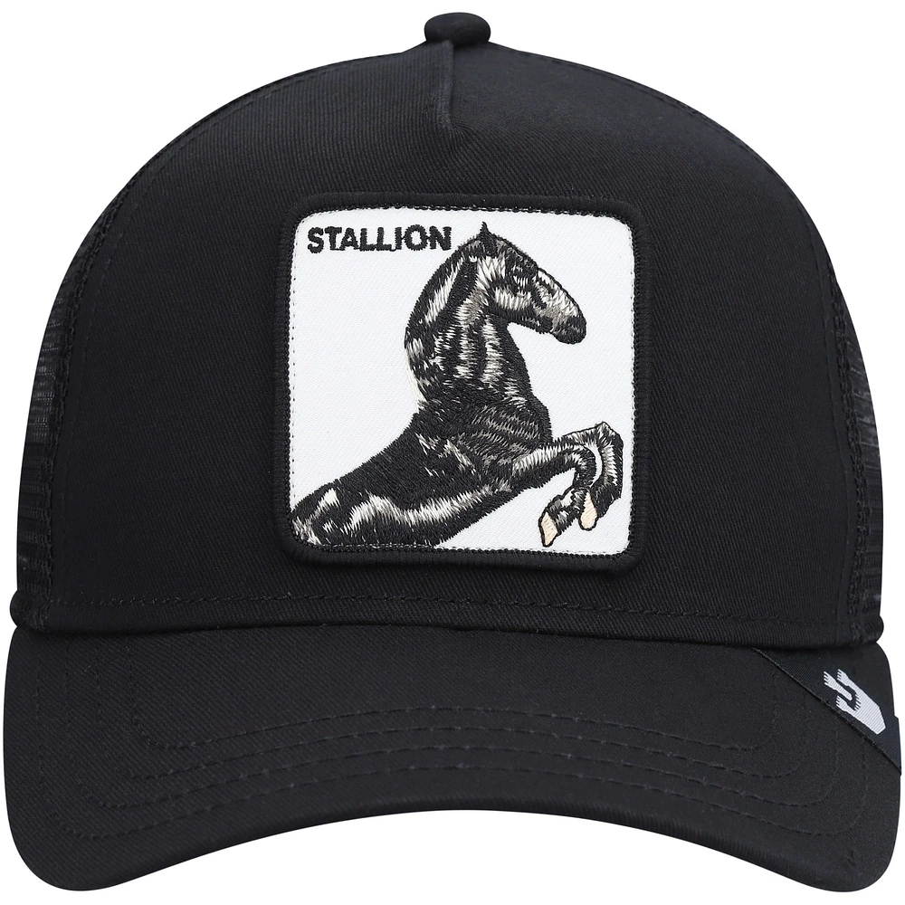 Casquette Snapback Trucker Stallion II noire Goorin Bros pour hommes