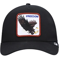 Men's Goorin Bros Black The Freedom Eagle Trucker Snapback Hat