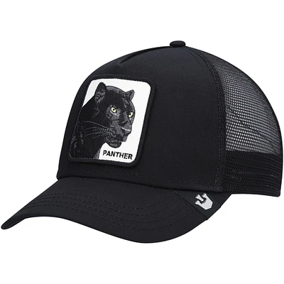 Casquette ajustable noire The Panther Trucker Goorin Bros pour hommes