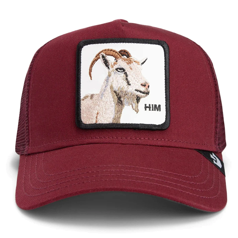 Men's Goorin Bros Burgundy Himothy Adjustable Trucker Hat
