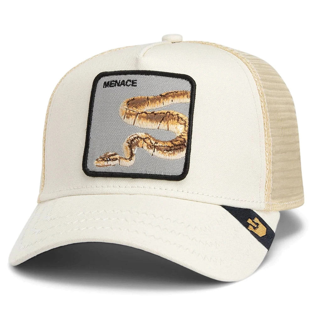 Men's Goorin Bros Cream Deadly Companion Adjustable Canvas Trucker Hat
