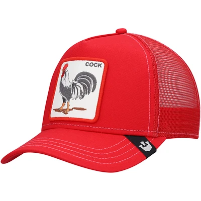 Casquette Snapback rouge The Rooster Trucker Goorin Bros pour hommes